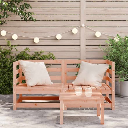 vidaXL - Tuinhoekbanken - 2 - st - 70x70x67 - cm - massief - douglashout