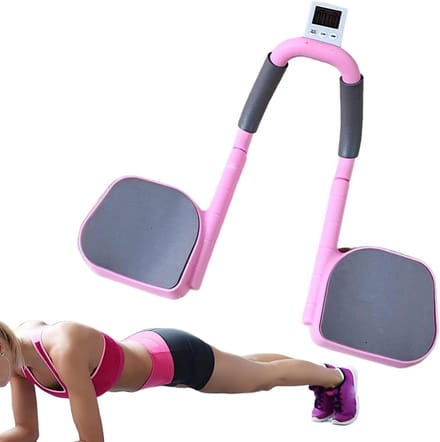 Core Training Machine - Buikspier Trainer - Kracht Opbouwen - Ingebouwde Timer - 28 x 20 x 10 cm - Roze