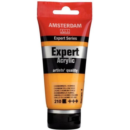 Peinture acrylique - Royal Talens - Amsterdam Expert - Jaune Cadmium Profond - 75ml - Mat jaune