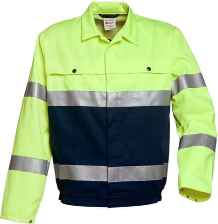 Havep Jack ISO20471-2 5105 - Marine/Fluo Geel - 60