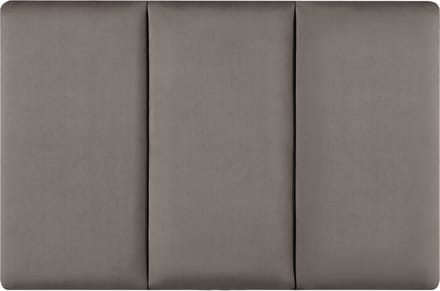 Gestoffeerde wandpanelen Carpino set van 3 fluweel 60x30 cm donkergrijs [neu.haus]