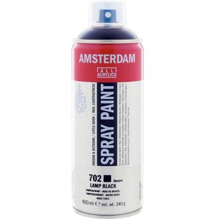 Bombe de peinture Amsterdam 400 ml noir de bougie zwart