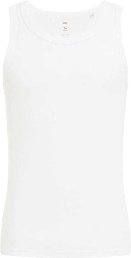 WE Fashion Heren Slim fit geribd singlet