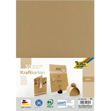 Kraftpapier Folia A4 230gr 50 vel