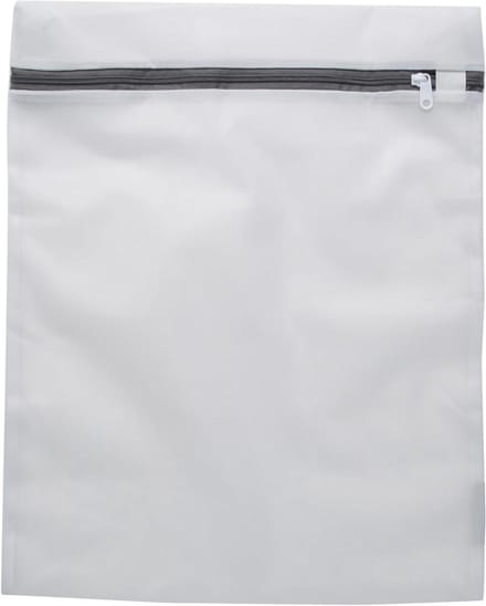 Grote waszak - Mesh tas - Kleding beschermen - Ritssluiting beschermer - 38 x 44 cm - Wit