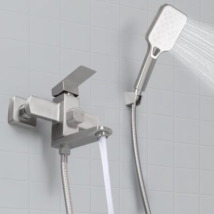 Goodivery ® Stijlvolle Badmengkraan Set met Handdouche en Draaibare Tuit