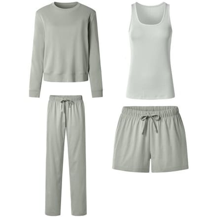 ESMARA Dames pyjama set (Groen, XS (32/34))