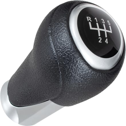 Modecar - Versnellingspookknop - Mazda 3 III - Zwart/Zilver - 5 Versnellingen