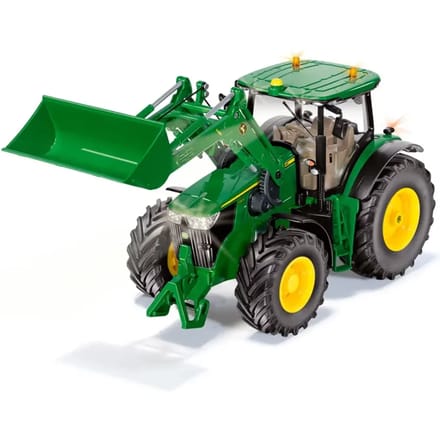 John Deere 7310R Met Frontlader En Bluetooth Op Schaal 1:32