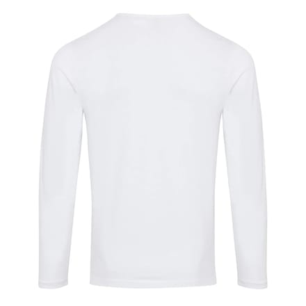Premier Heren Long John met opgerolde mouwen T-Shirt (Wit)