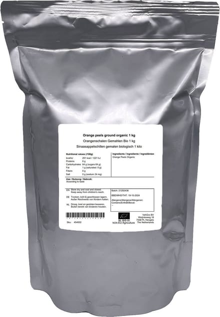 Sinaasappelschillen gemalen - 1 Kg - Holyflavours