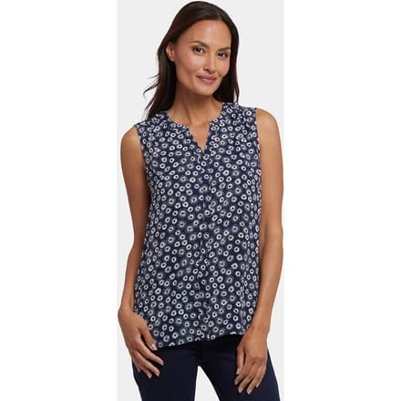 Mouwloze Pintuck Blouse