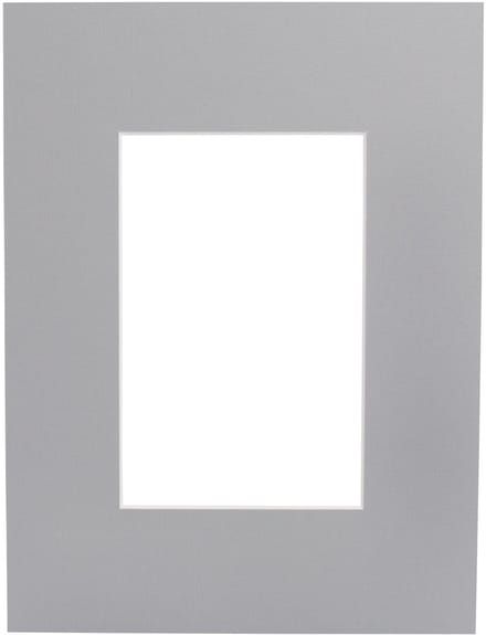 Passe-partouts 822 Grijs 20x30cm met 12x17cm uitsnede (5 stuks)