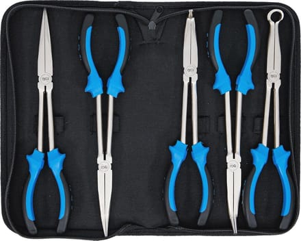 Langbeektangen set 290 mm - 5-delige set voor precisiewerk