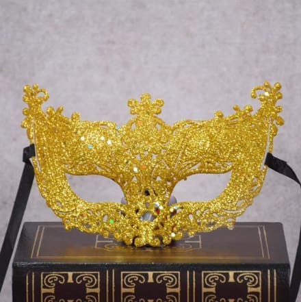 Go Go Gadget - Verkleedmasker - Pailletten - Glitter - Maskerade - Gemaskerd bal - 1 stuk - Goud