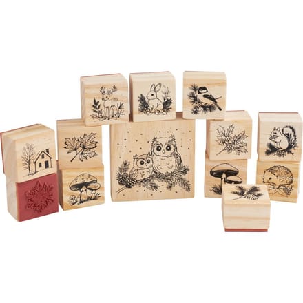 VBS Houten stempel set "Wintertijd"