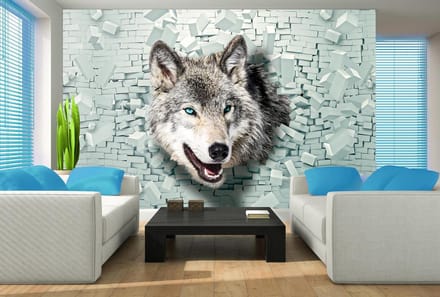 Wolf Animal Photo Wallcovering