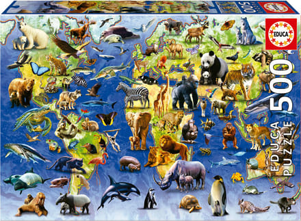 Puzzel Educa 500 stukjes Danger of extinction