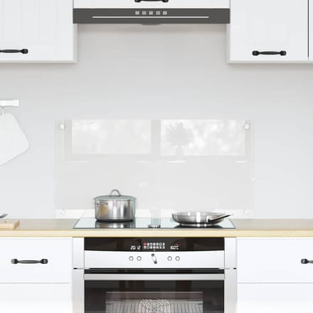 vidaXL - Keukenachterwand - Transparant - 80 - x - 40 - cm - gehard - glas