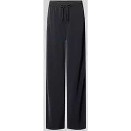 Comfortbroek met zijwaartse labeldetails en elastische band