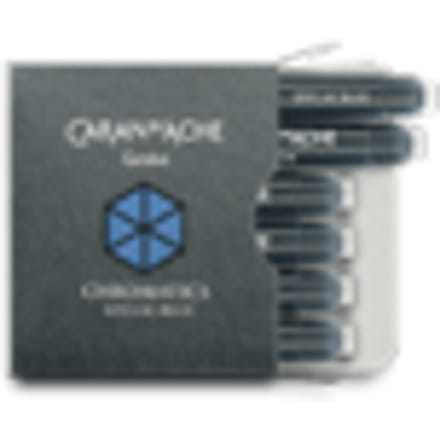 Caran d'ache vulpenvulling chromatics per 6 stuks, iddyllic blue