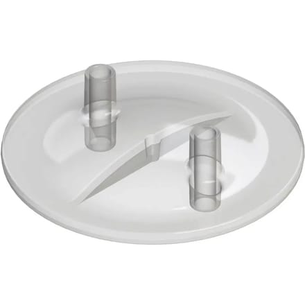 30 l melkemmer deksel met 16mm di huls + 20mm da huls Kerbl