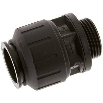 28mm x G1'' POM Insteekfitting Buitendraad NBR