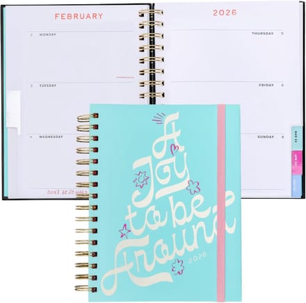 Dagelijkse Planner - Agenda Weekoverzicht - Planning Maken - Met Stickers - Medium Formaat - Vrolijk Design