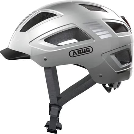 ABUS Hyban 2.0 Signal Fietshelm - Maat L (56-61 cm) - Signaal Silver