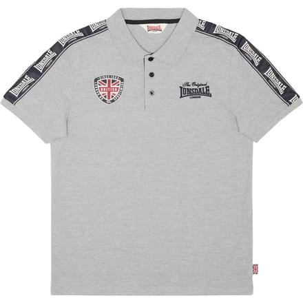Lonsdale London PELTON Heren Poloshirt - gemêleerd grijs - 3XL