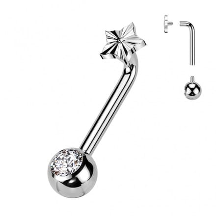 Piercing titanium ster - LMPiercings
