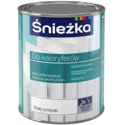 Śnieżka Serie - Acrylverf voor Radiatoren - Wit - Glanzend - 0,4L