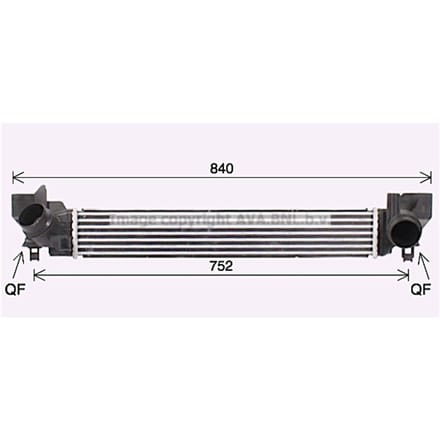 Intercooler AVA COOLING BW4579 AVA