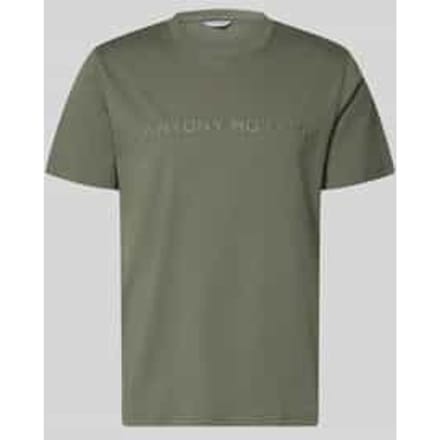 T-shirt met labelprint