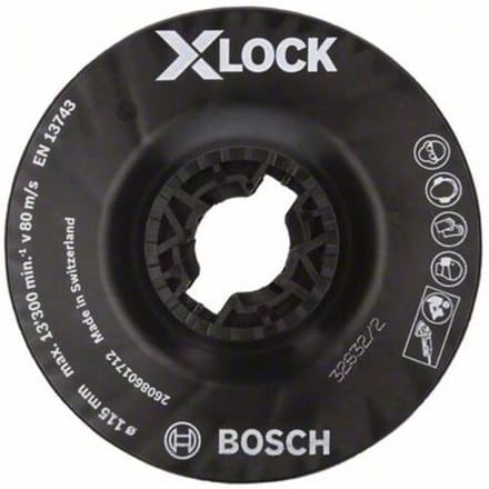 Bosch Accessories 2608601712 X-Lock steunschijf middelhard, 115 mm