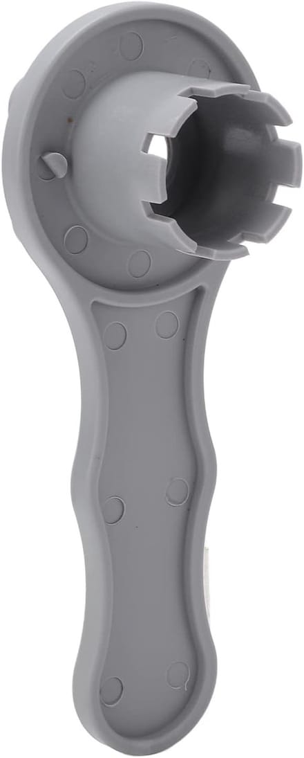 Luchtklepsleutel - Ventielsleutel PVC - Opblaasboot Reparatie - 8-Tands Ontwerp - 10 cm - Grijs