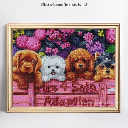 Diamant Schilderij 5D DIY Hond Strass Diamant Borduurwerk Dier Kruissteek 30X40CM