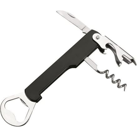 Tire-Bouchon/Décapsuleur - IBILI - 784700 - Aluminium - Noir - 14 x 3 x 1 cm noir