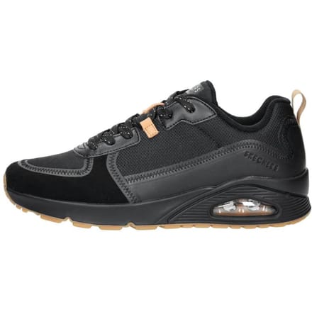Skechers Uno - Layover Sneakers Laag - Zwart