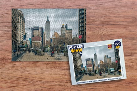 Puzzel New York - Empire State Building - Winter - Legpuzzel - Puzzel 500 stukjes