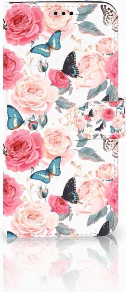 Samsung Galaxy S9 Plus Hoesje Butterfly Roses