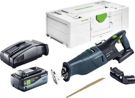 Festool RSC 18 EB-Basic accu-sabelszaag 18 V borstelloos + 1x accu 8,0 Ah + snellader + Systainer