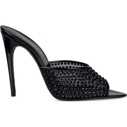Saint Laurent Blonde Muiltjes Zwart
