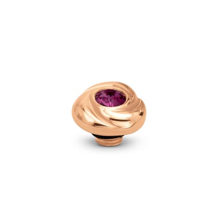 Melano Vivid Rosette Steentje Dark Rose | Rosé