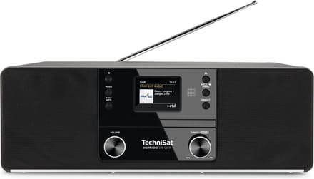 TechniSat DIGITRADIO 370 CD IR Radio DAB+, DAB, VHF (FM), Internet WiFi, Bluetooth, CD, USB, Internetradio Incl. afstandsbediening Zwart