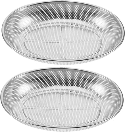 Bestekhouder Set - Keuken Organizer - Keukengerei Drogen - Eivormig Ontwerp - 2 Stuks - Zilver