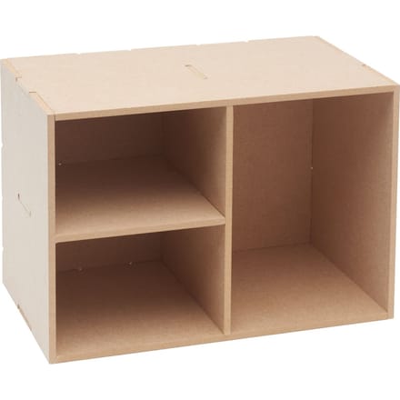 Flexio "Schap box" - Basic Box - 2 kleine, 1 groot vakken