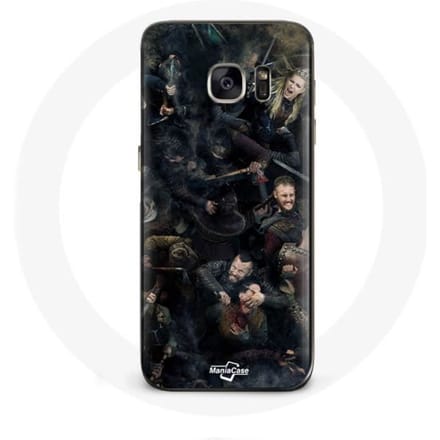 Coque pour Samsung Galaxy S7 Vikings Teaser Saison 6 Affiche Personnages Art
