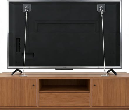 Meubelankers - Kantelbeveiliging - Kinderveiligheid - Zonder boren - 2 stuks - Wit