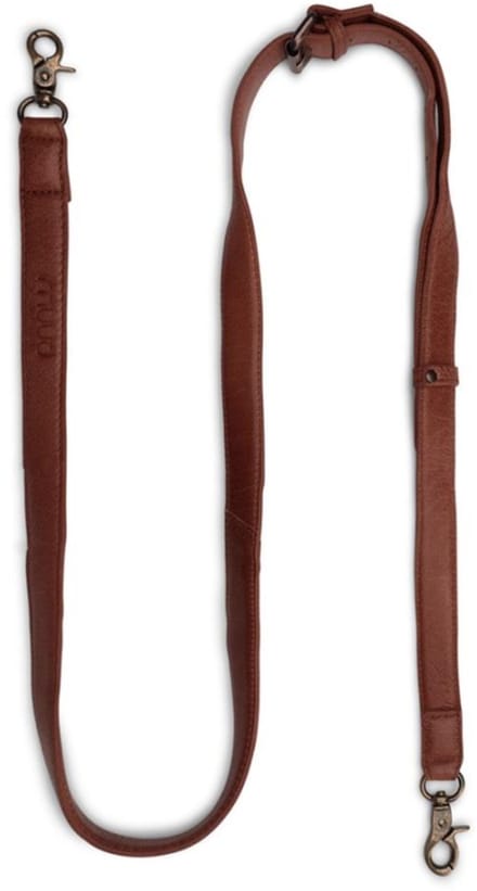 MUUD Caia. Handgemaakt leren tassen handvat 127-150 x 2 cm